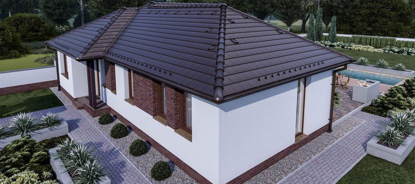 115 m2 ház (4 hálószoba + nappali) széles