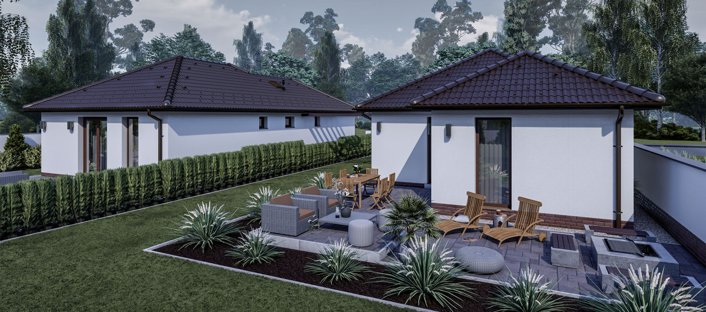 80 m2 ház (3 hálószoba + nappali)
