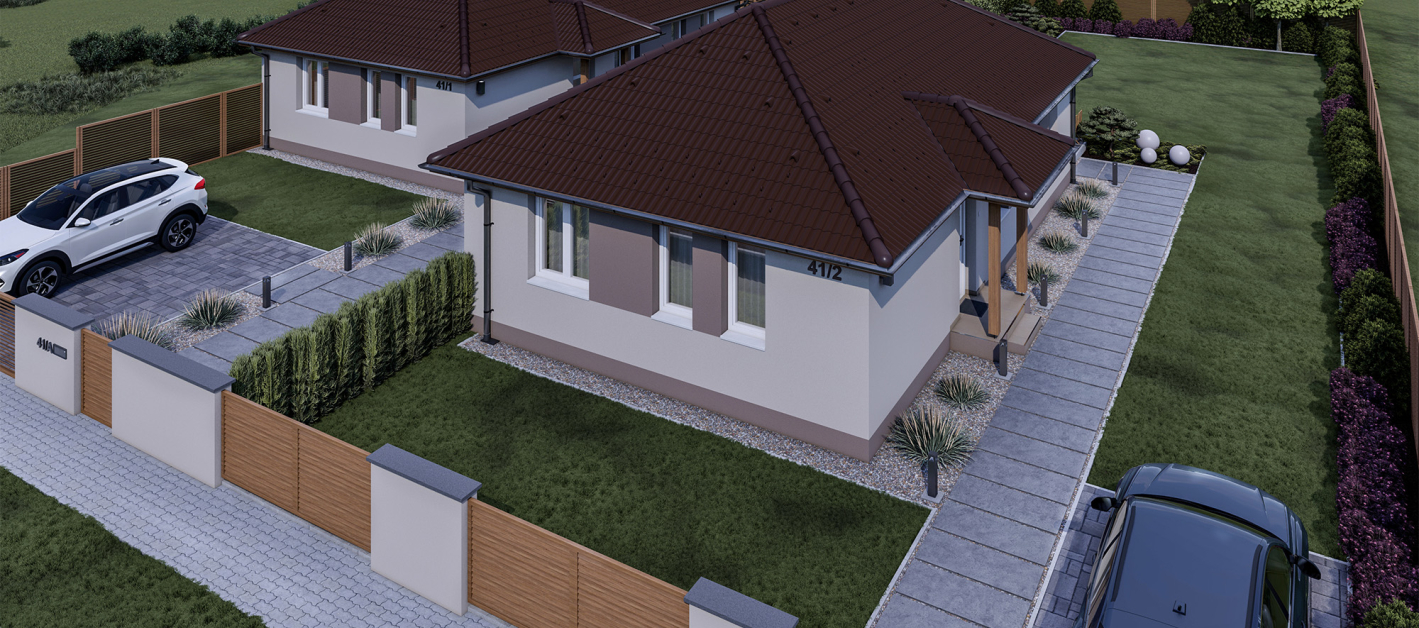 80 m2 ház (3 hálószoba + nappali)