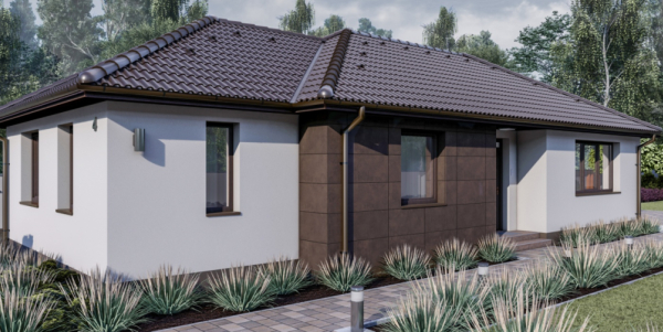 100 m2 ház (4 hálószoba + nappali) keskeny