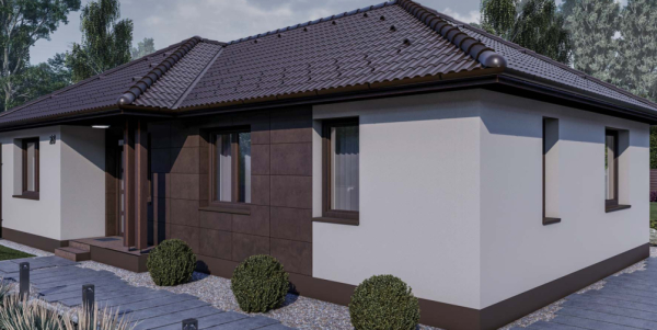105 m2 ház (4 hálószoba + nappali) széles