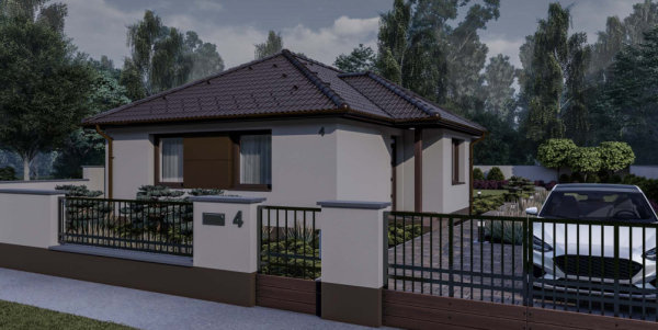 85 m2 ház (3 hálószoba + nappali) normál
