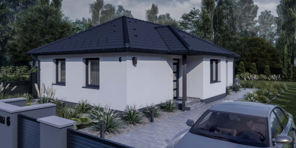 90 m2 ház (3 hálószoba + nappali) normál