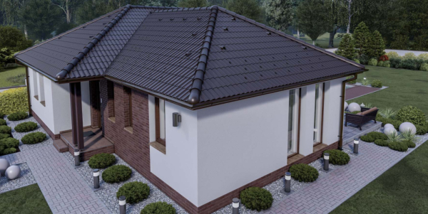 90 m2 ház (3 hálószoba + nappali) széles