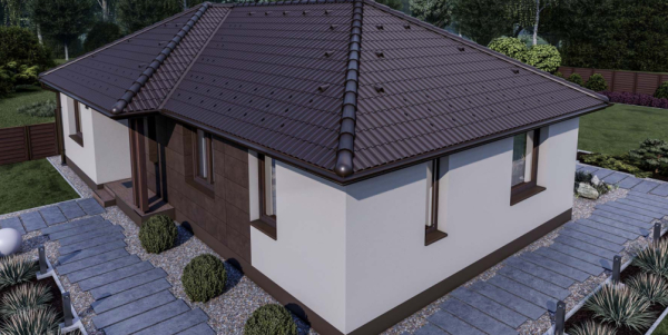 105 m2 ház (4 hálószoba + nappali) széles