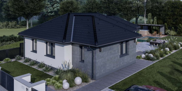110 m2 ház (3 hálószoba + nappali) normál