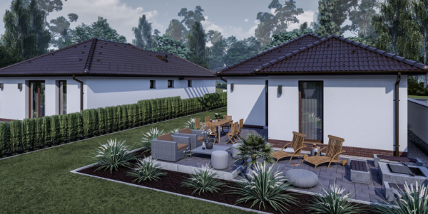 80 m2 ház (3 hálószoba + nappali)