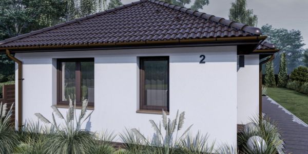 80 m2 ház (3 hálószoba + nappali) keskeny