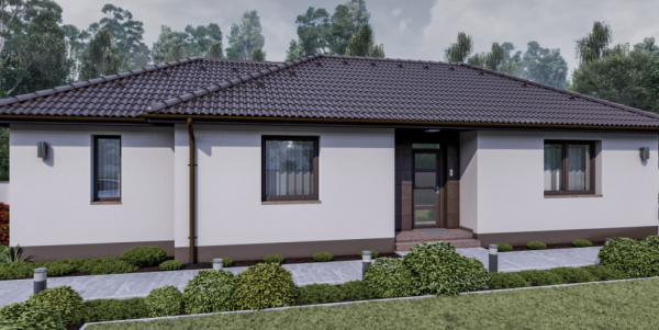 90 m2 ház (3 hálószoba + nappali) keskeny