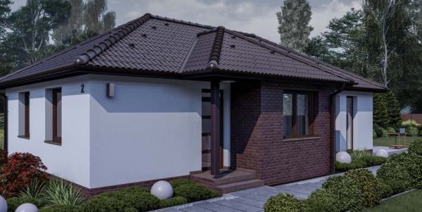 80 m2 ház (3 hálószoba + nappali) normál
