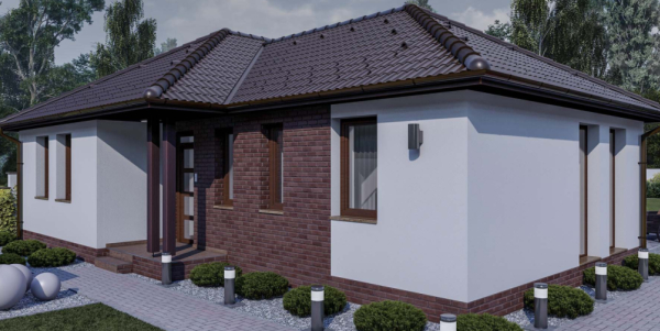 90 m2 ház (3 hálószoba + nappali) széles